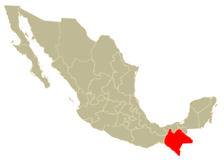 Mapa de Localización del Estado de Chiapas